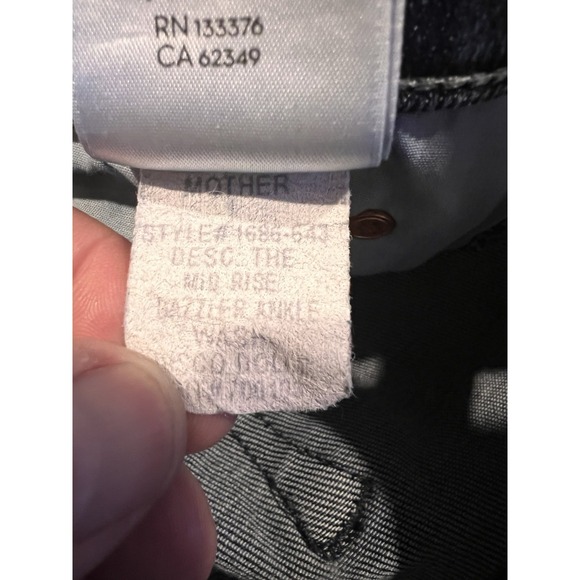 Mother Women's Blue Jeans The Mid Rise Dazzler Ankle Size 29 - Picture 12 of 13
